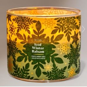 🎅 BBW Iced Winter Balsam 3-Wick Candle NEW